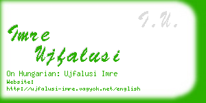 imre ujfalusi business card